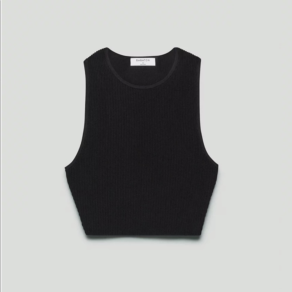 Aritzia Sculpt Knit Racer Crop Tank